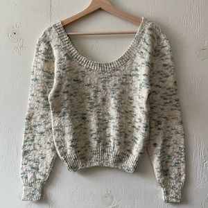 Cropped Long Sleeve Sweater
